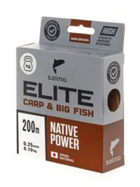 Леска монофильная Salmo Elite CARP & BIG FISH 200м, 0.25мм