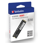 Внутренний накопитель Verbatim Vi3000 M.2 SSD PCIe NVMe 1TB, R/W 3100/2900 МБ/с