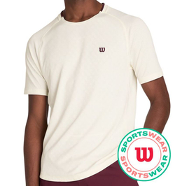 Теннисная футболка Wilson Serve Out - sandrift