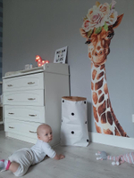 Наклейка ЖИРАФ девочка