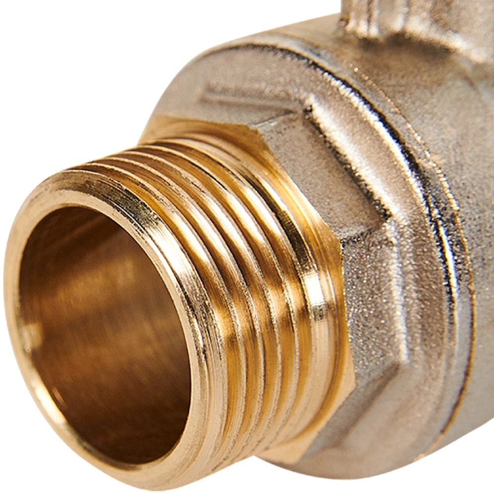 Кран шаровой полнопроходной STOUT - 3/4" (НР/ВР, PN40, Tmax 150°C, ручка-рычаг черная)