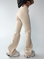 Джинсы Lefon 030650 однотонные трубы со стрейчем