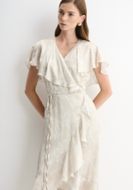 Платье Нежность миди бежевый