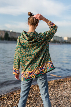 Худи "Миро зелёный", по мотивам живописи Жоана Миро