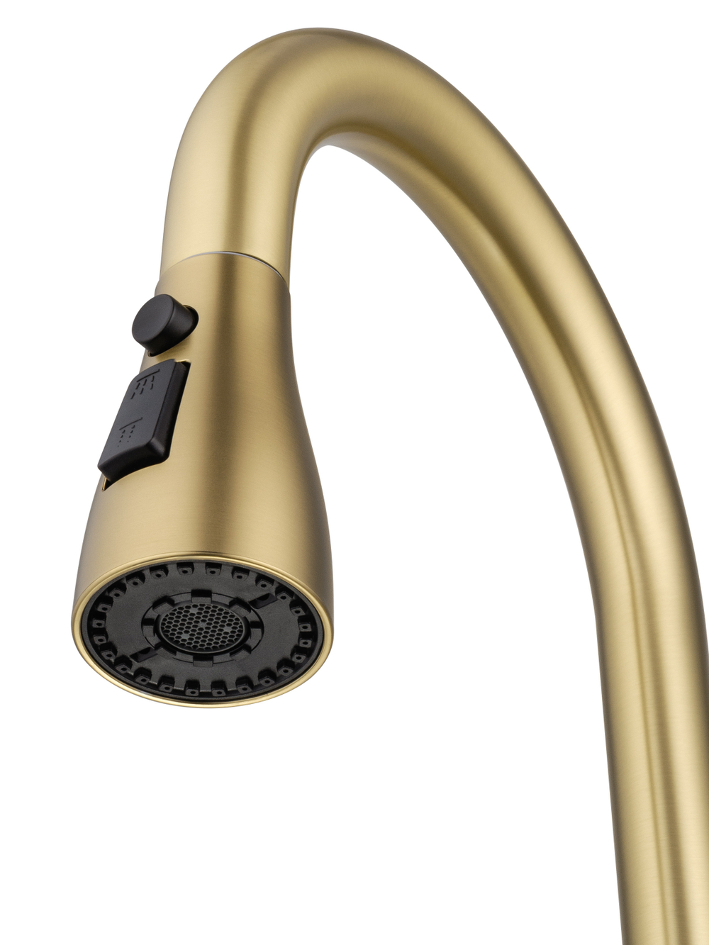 Смеситель для кухни с выдвижным изливом WONZON & WOGHAND, Брашированное золото (WW-121E201B-BG)