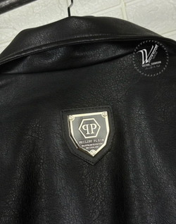 Кожаная куртка косуха Philipp Plein