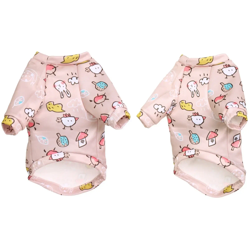 Кофта - толстовка для мелких пород собак «BRO Style», принт птички, р XL