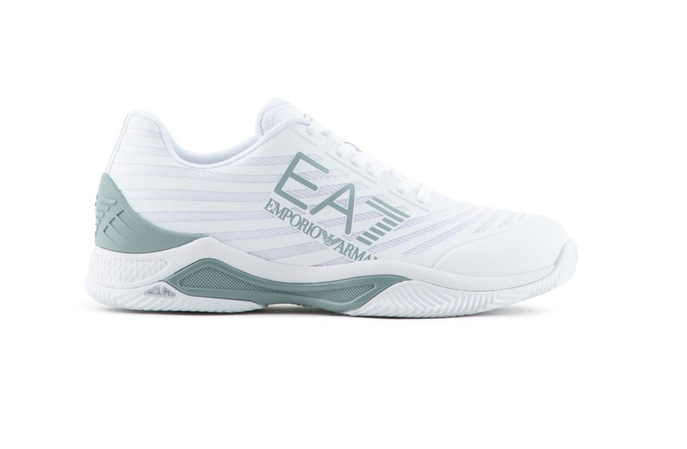 Теннисные кроссовки EA7 Unisex Woven Sneaker - white/abyss