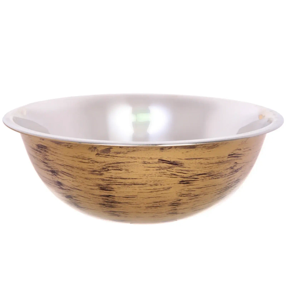 Миска из нержавеющей стали 3,7л 30см цвет Антик