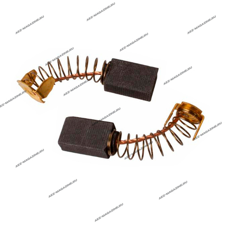 Электроугольная щетка 6.5х13.5х18 Пружина, пятак-уши(для МАКИТА СВ-153А) в коробочке