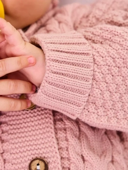 вязаный комбинезон для новорожденных