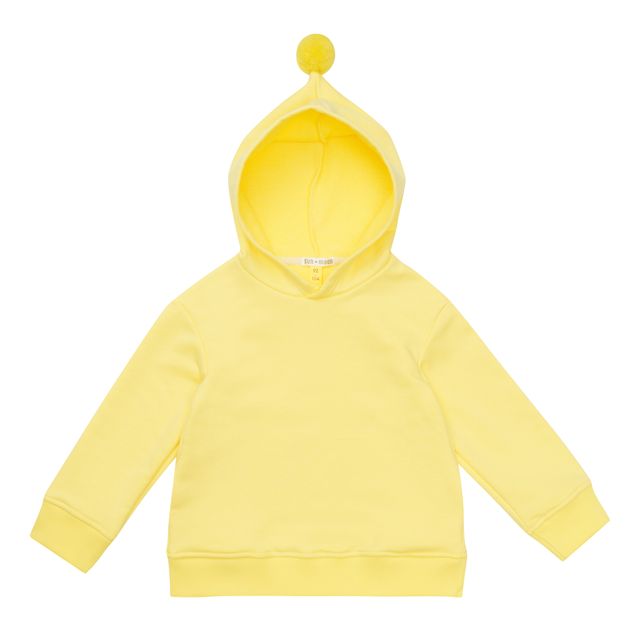 Худи бананового цвета с помпоном