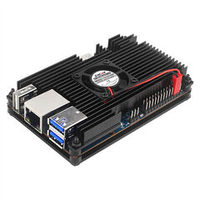 Металлический корпус для Orange Pi 5/5B с вентилятором