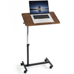 Стол для ноутбука, Стол для ноутбука с регулировкой высоты, Прикроватный столик для ноутбука на колесах, Tatkraft Gain, 12
