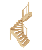 Лестница на второй этаж К-103м Правая