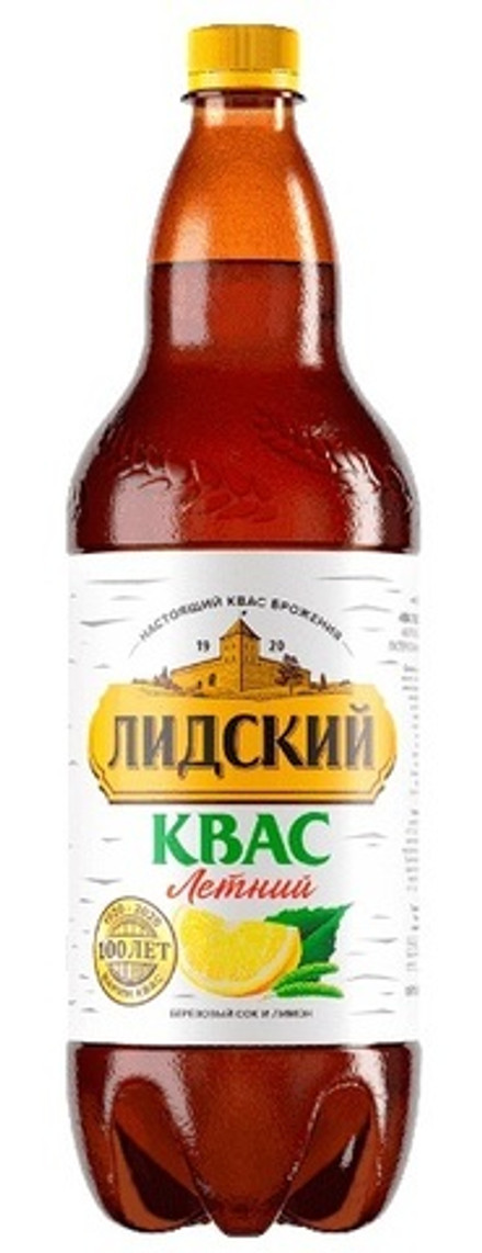 Квас Лидский "Летний" 1,5л. с березовым соком и лимоном