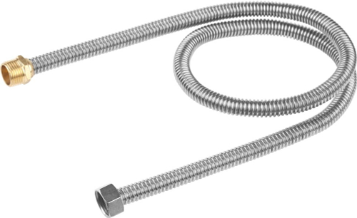 ЗУБР 1/2_, 1 м, гайка-штуцер, сильфонная подводка для воды (51011-G/S-100)
