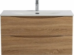 Тумба с раковиной BelBagno MARINO-CER-N-900-2C-SO-WO-P Rovere Bianco