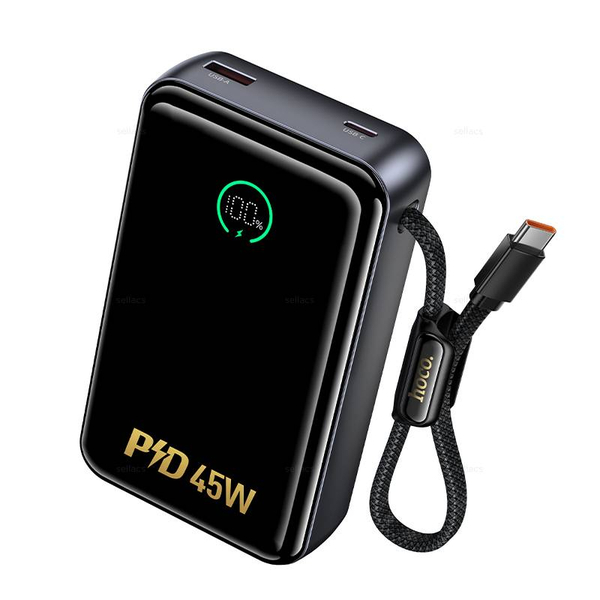 Hoco Q54 Shine PD45W портативный аккумулятор с кабелем (20000mAh)
