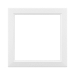 Декоративная вставка для металлических рамок "Avanti", белая, 1 пост (2 мод.)