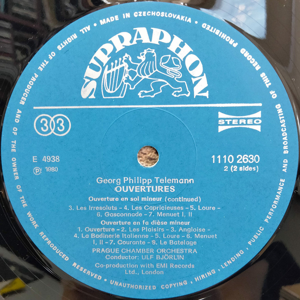 Telemann / Ouvertures (LP)