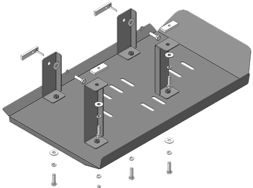 Защита стальная 2 мм ТК Volkswagen Multivan MOTODOR.02741
