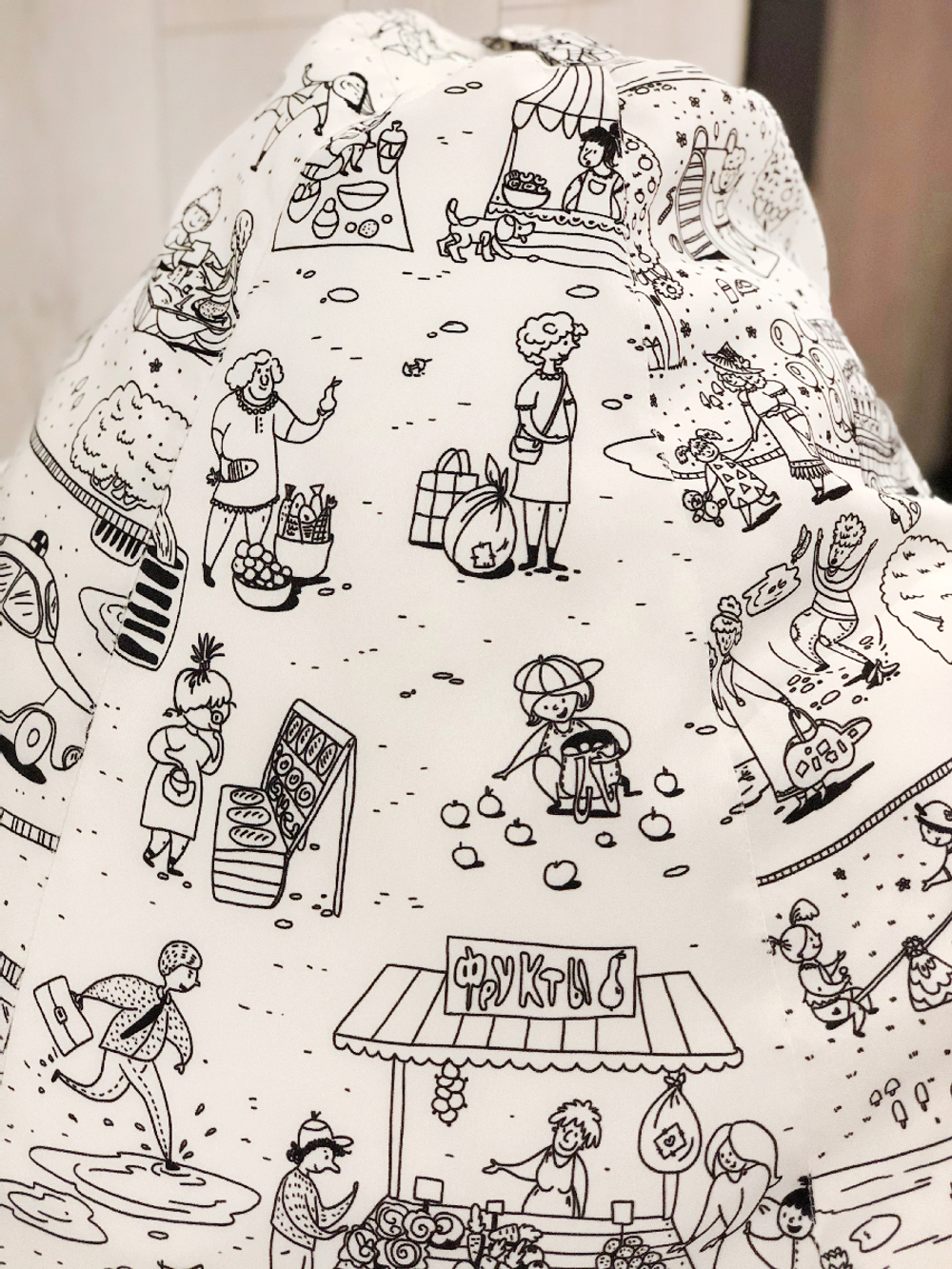 Кресло Мешок Груша Раскраска (XL, Классический)