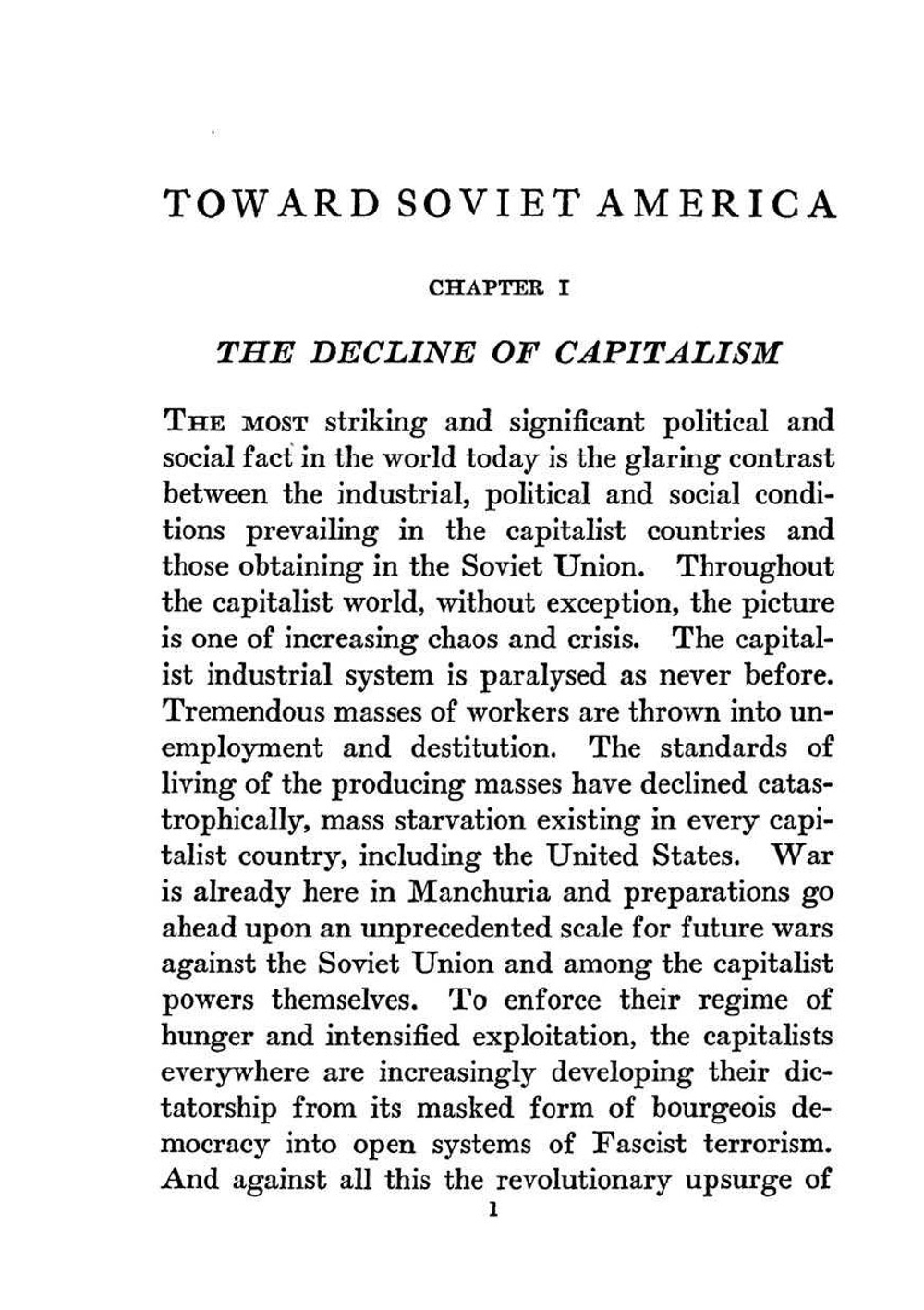 Toward soviet America | W. Foster
