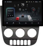 Магнитола для Mercedes-Benz ML W163 2001-2005 (климат, рамка черная) - Teyes CC4-PRO монитор 13" 2K QLED на Android 13, Snapdragon 778G, 8+128, AI, CarPlay, DSP, 4G SIM-слот