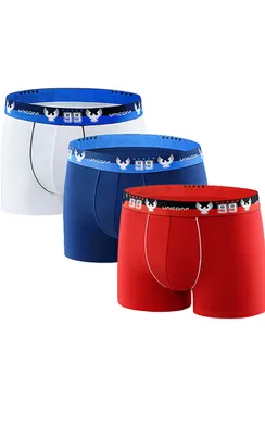 Мужские трусы BB12 Белый-Синий-Красный