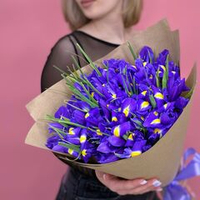 Flower bouquet of 51 irises