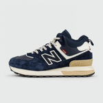 кроссовки New Balance 574 Mid x Stone Island Blue / White Winter
