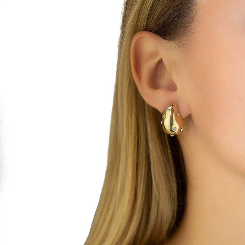 Серьги-пусеты Ядро – Золото