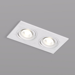 DK3022-WH Встраиваемый светильник, IP 20, 10 Вт, GU5.3, LED, белый, пластик