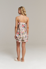 Шелковый топ с цветами