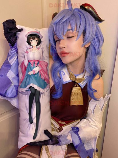 Мини дакимакура Маюри Сина из Врата Штейна арт. M0138, 60х20 см