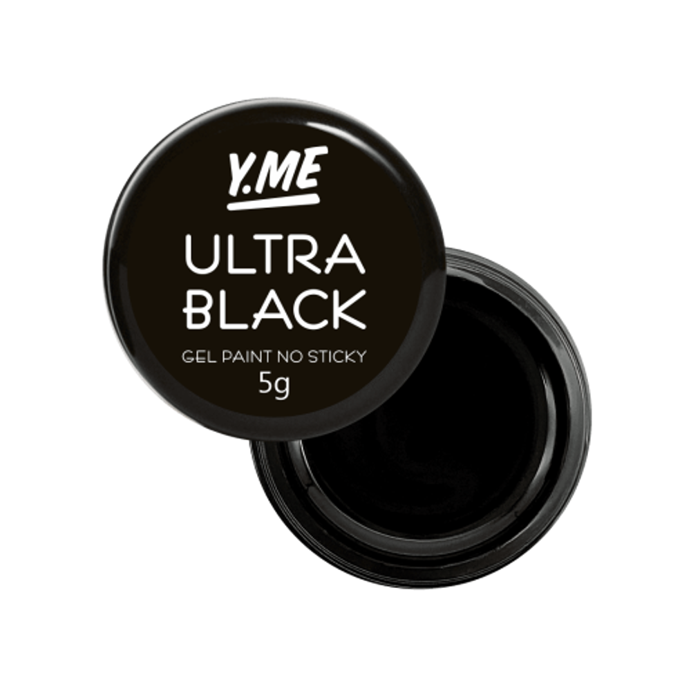 Y.me Gel paint Ultra Black (Гель-краска черная), 5g