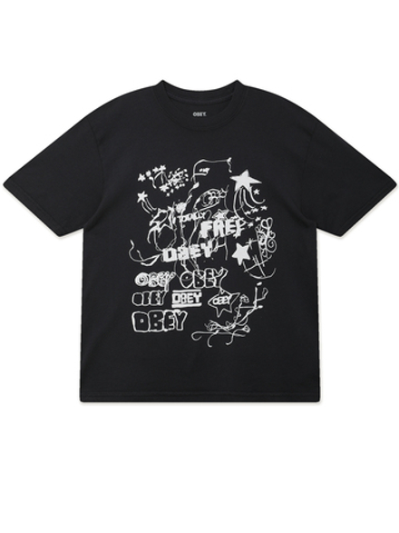 Женская Футболка Obey Firework Type