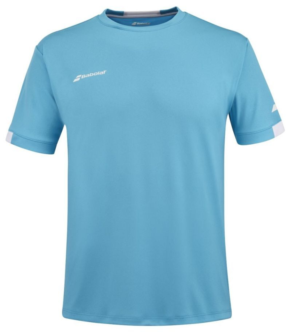 Мужская теннисная футболка Babolat Play Crew Neck Tee Men - cyan blue