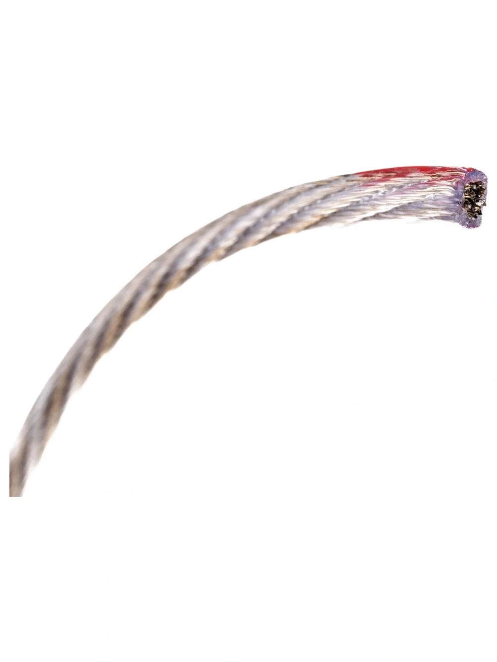 Трос стальной REXANT в ПВХ оплетке d=6 мм, прозрачный (бухта 150м) 09-5260