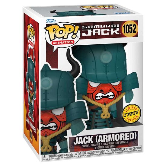 Фигурка Funko POP! Animation Samurai Jack Armored Jack w/Chase (1052) 49276 / Фигурка Фанко ПОП! по мотивам мультсериала "Самурай Джек", Джек (ЧЕЙЗ)