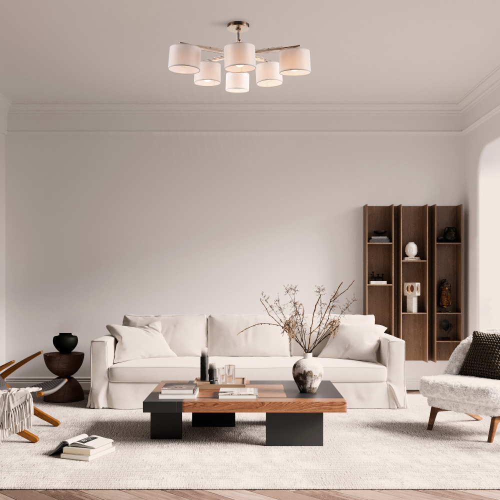 Потолочная люстра Freya Pipe FR5386CL-06G