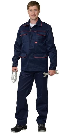 Костюм "Профессионал" полукомбинезон (синий/красный)