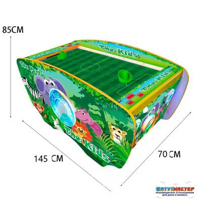Детский аэрохоккей «Джунгли» в тематике животных, 145×70×85 см