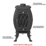 Печь-камин Везувий BX-09 "Антрацит"