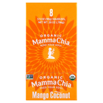 Mamma Chia, Organic Chia Squeeze, Vitality Snack, манго и кокос, 8 порций по 99 г (3,5 унции)