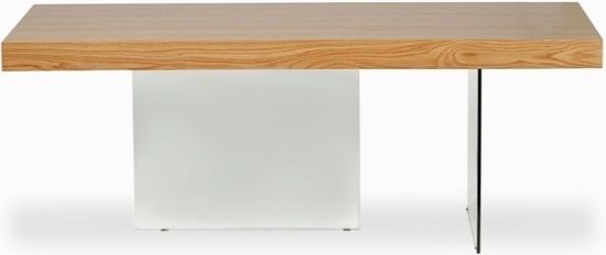 Обеденный стол Somerset 200x100 шпон дуба и стекло 