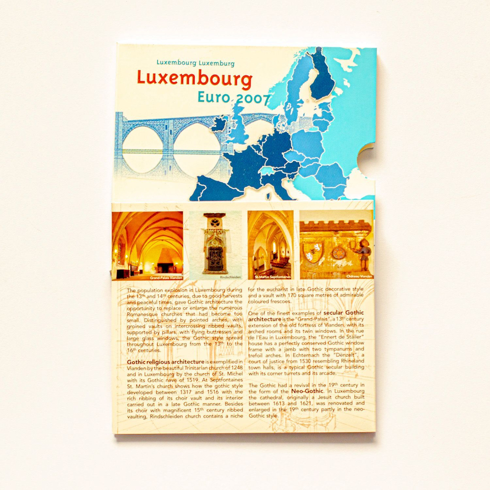 Luxembourg 2007 Year Set + 2 Euro "50th Anniversary of the Treaty of Rome" & 2 Euro "Grand Ducal Palace in Luxembourg City"