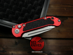Нож Microtech GRN LUDT Gen III Standard S/E RED - клинок серый, красная рукоять