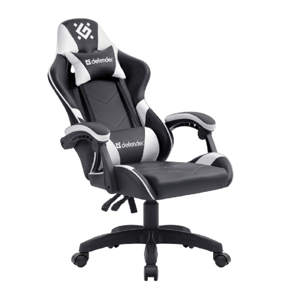 Кресло офисное Игровое кресло Companion Черный / белый,класс 3,металл,PU DEFENDER